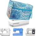 thumbnail image 1 of YXMEIGUO Sewing Machine Dust Cover, Protective Dustproof Waterproof Sewing Machine Cover with Side Handle and Essentials Covers Pockets Case for Most Standard Singer, Brother and Janome Machines, 1 of 7