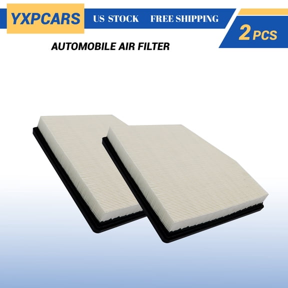 YXPCARS 2-Pack Engine Air Filter (CA12166), Replacement Front Engine Air Filter for Chevrolet Blazer 2019-2022 GMC Acadia Cadillac XT5 Buick Enclave