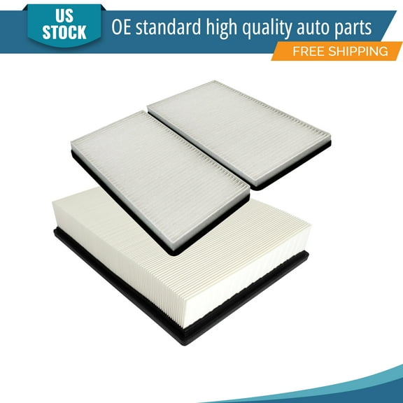 YXPCARS 2PCS Engine Air Filter & Cabin Air Filter for 1999 - 2002 Chevy Silverado Sierra 1500 2500, New Air Filter Kit Replacement (CA8755A, CF8791A)