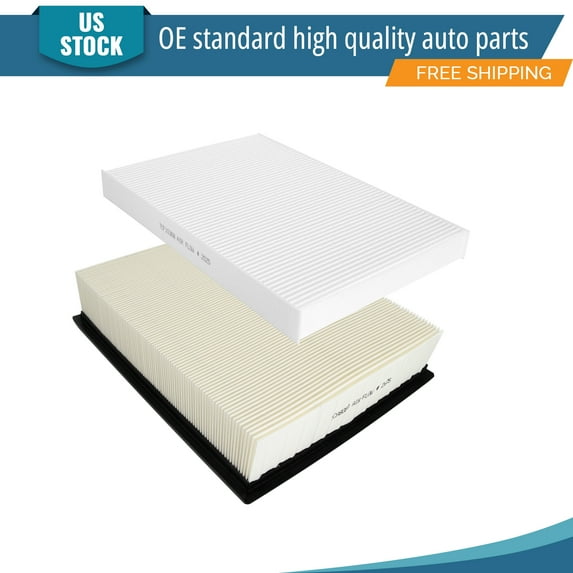 YXPCARS 2PCS Engine Air Filter & Cabin Air Filter for Audi A4 A6 Allroad Quattro S6 2002-2003, New Air Filter Kit Replacement (CA8080, CF10368)