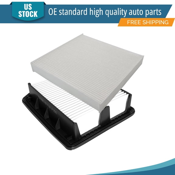 YXPCARS 2PCS Engine Air Filter & Cabin Air Filter for Honda CR-V 2.4L 2010 2011, New Air Filter Kit Replacement (CA10885, CF10134)