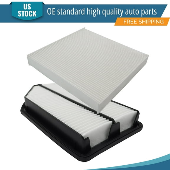 YXPCARS 2PCS Engine Air Filter & Cabin Air Filter for Honda Odyssey 2011-2017 3.5L, New Air Filter Kit Replacement (CA11042+CF10134)