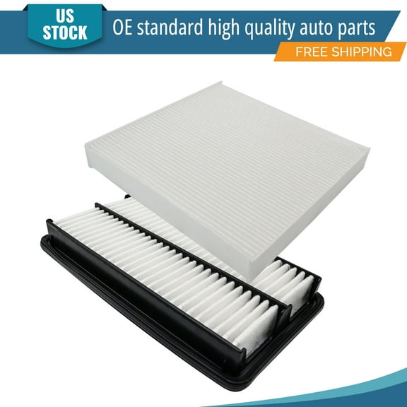 YXPCARS 2PCS Engine Air Filter & Cabin Air Filter for Honda Passport Pilot Acura MDX, New Air Filter Kit Replacement (CA12061+CF10134)