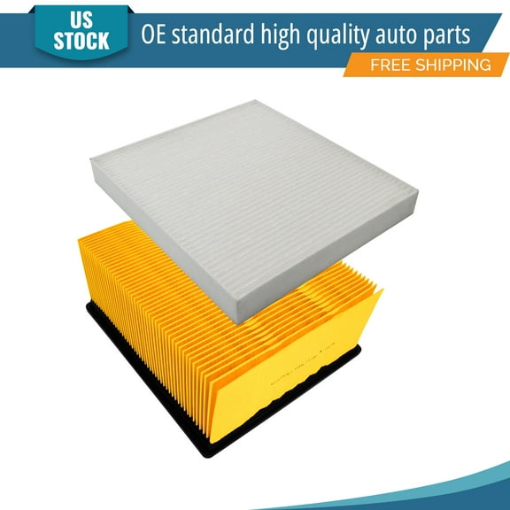 YXPCARS 2PCS Engine Air Filter & Cabin Air Filter for Ram 2500 3500 4500 5500 11-15 (CA10261, CF10729)