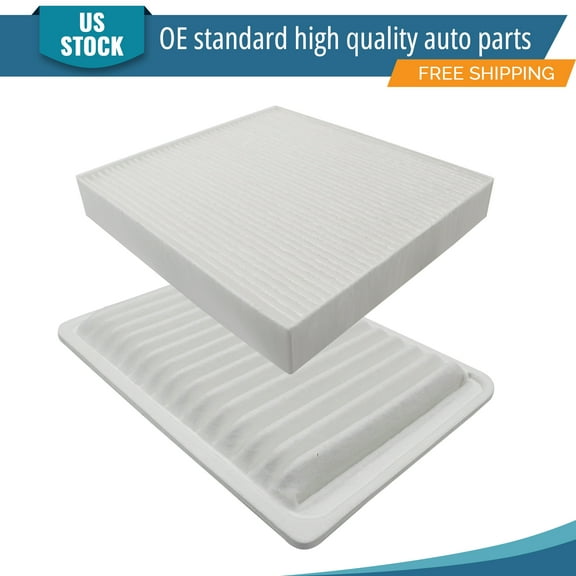 YXPCARS 2PCS Engine Air Filter & Cabin Air Filter for Toyota Camry 2007-2017 Venza 2009-2016, New Air Filter Kit Replacement (CA10171, CF10285)