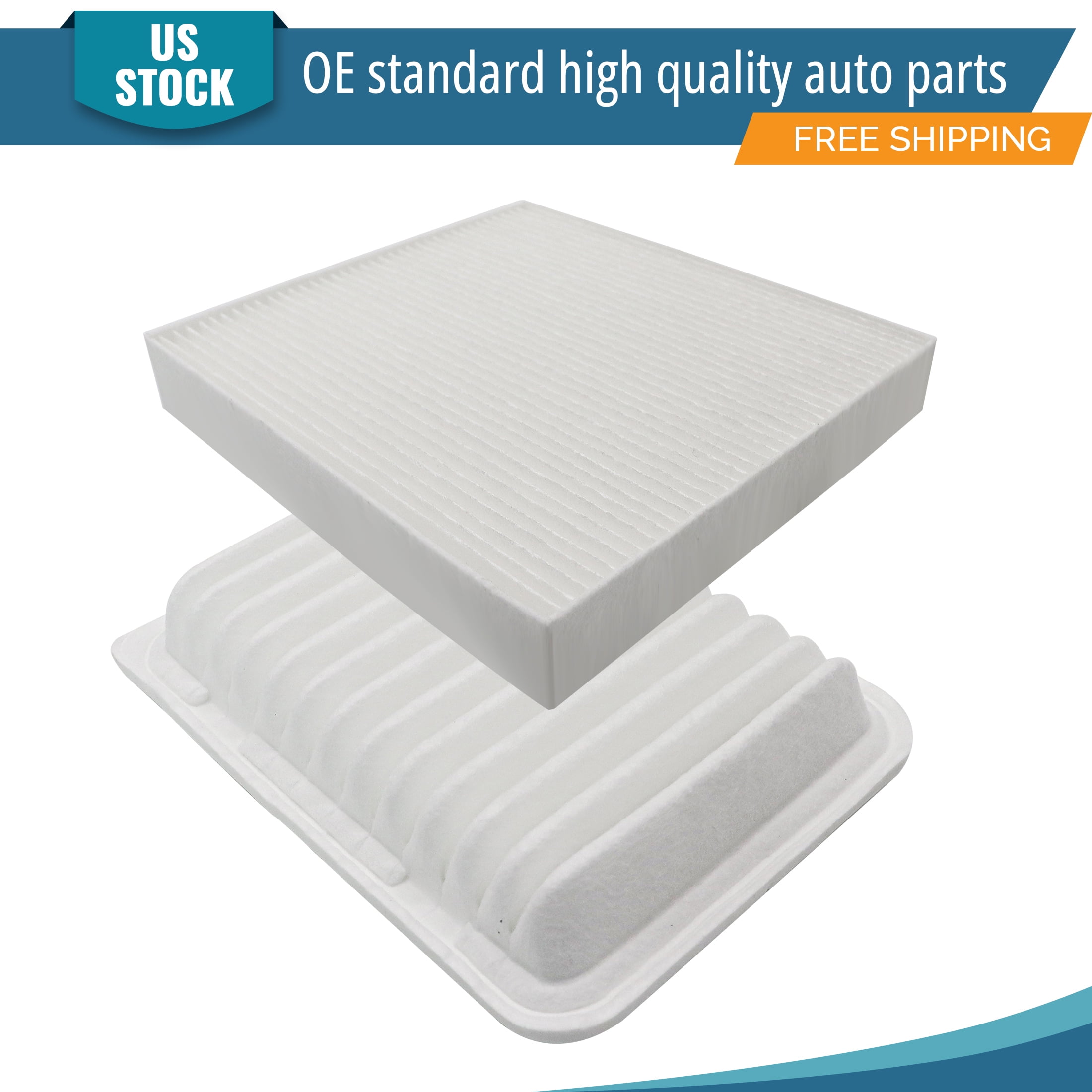 Cabin & Engine Air Filter Kit For Toyota Corolla, Matrix, Yaris & More – MERV 13 & Pre-Oiled