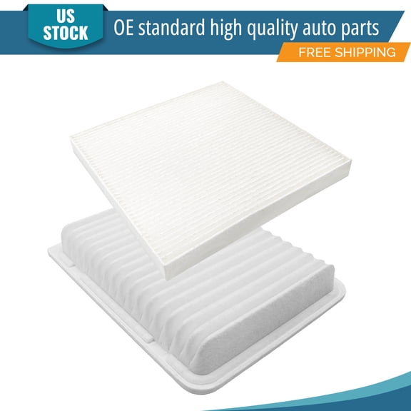 YXPCARS 2PCS Engine Air Filter & Cabin Air Filter for Toyota Tacoma 2005-2022 L4 2.7L, New Air Filter Kit Replacement (CA10163+CF10374)