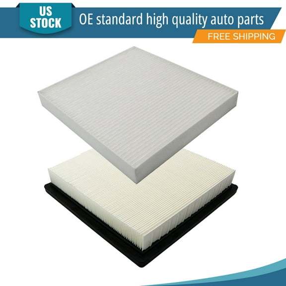 YXPCARS 2PCS Engine and Cabin Air Filter Kit for Chrysler 200 2011-2014 Sebring 2007-2010 Dodge Avenger, New Air Filter Replacement (CA9054+CF10729)