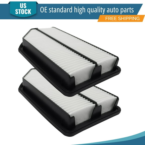 YXPCARS 2PCS Front Engine Air Filter for 2011 2012 2013 - 2017 Honda Odyssey 3.5L, New Air Filter Replacement (CA11042)