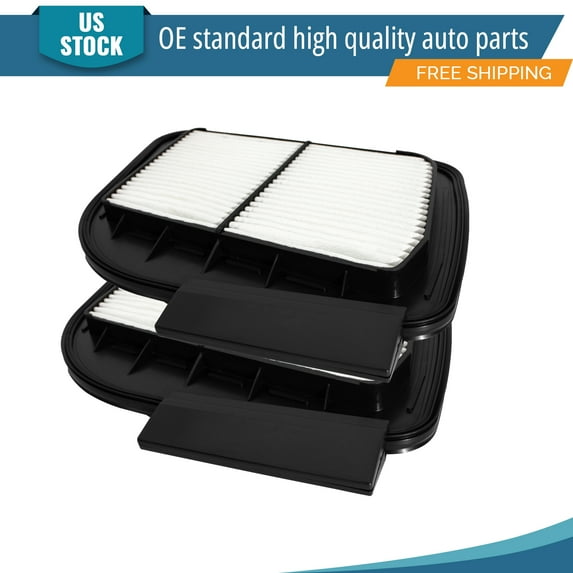 YXPCARS 2PCS Front Engine Air Filter for Cadillac SRX 2004-2009 STS 2005-2011 V6 3.6L V8 4.6L, New Air Filter Replacement (CA9953)