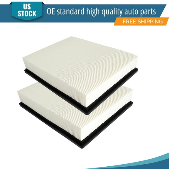 YXPCARS 2PCS Front Engine Air Filter for Chevy Silverado Suburban GMC Sierra 1500 Yukon Cadillac, New Air Filter Replacement (CA8755A)