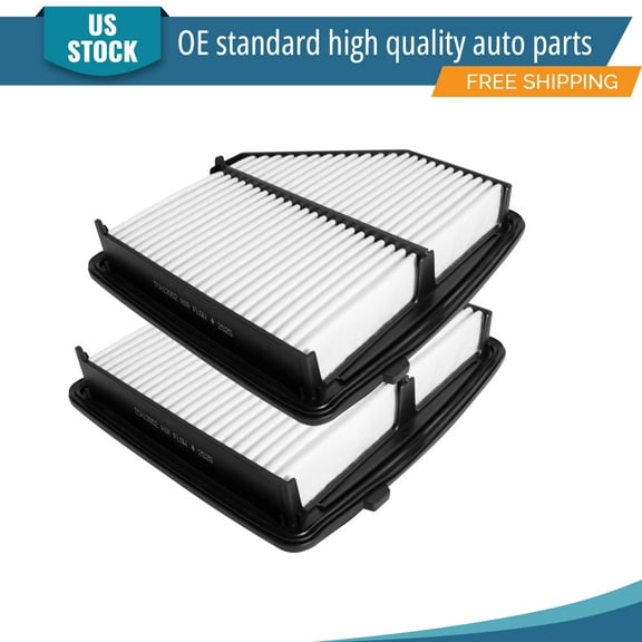 YXPCARS 2PCS Front Engine Air Filter for Honda HR-V 2016 2017 2018 2019-2022 L4 1.8L Rigid Panel, New Air Filter Replacement (CA12052)