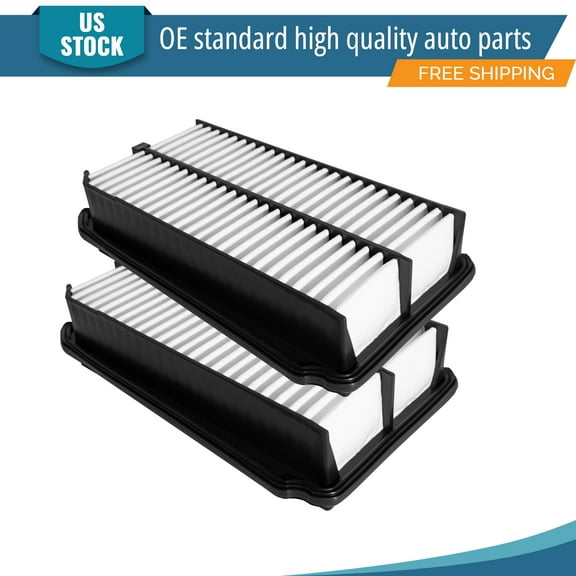 YXPCARS 2PCS Front Engine Air Filter for Honda Odyssey 1999 2000 2001 V6 3.5L , New Air Filter Replacement (CA8760)