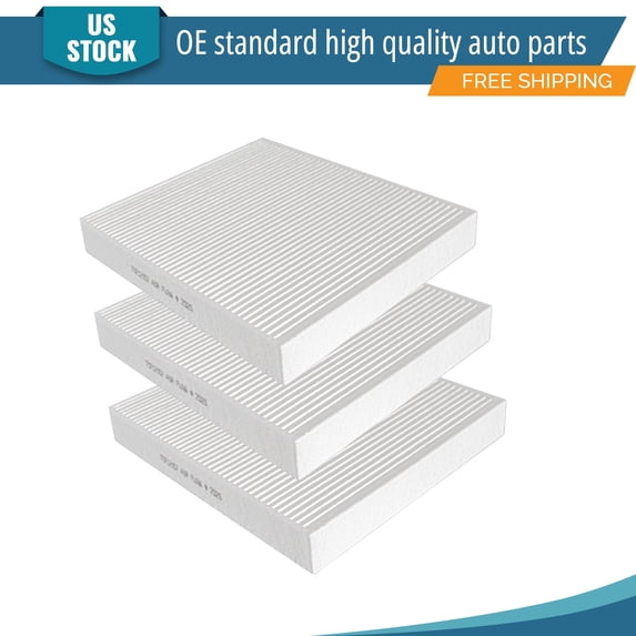 YXPCARS 3PCS Cabin Air Filter for Toyota RAV4 Camry Corolla Highlander Lexus, New Activated Carbon Cabin Air Filter Replacement (CF12157)