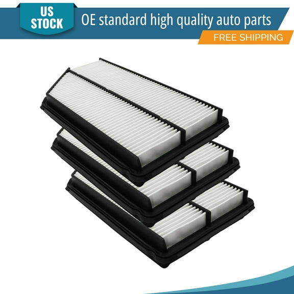 YXPCARS 3PCS Front Engine Air Filter for 2001 - 2006 Acura MDX 2003 - 2008 Honda Pilot, New Air Filter Replacement (CA9361)