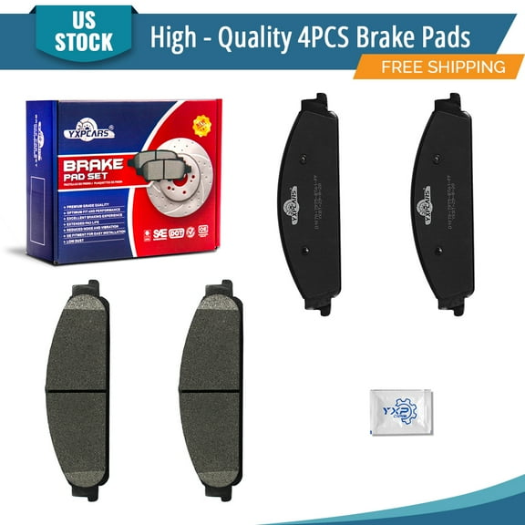 YXPCARS 4PCS Brake Pads(D1070), Front Ceramic Pads for Ford Taurus/Taurus X Mercury Sable Five Hundred Freestyle Montego