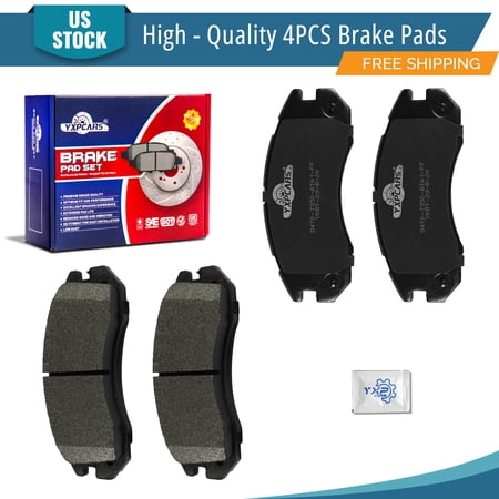 YXPCARS 4PCS Brake Pads(D470), Rear Ceramic Pads for Subaru Legacy 1990-1999 Impreza 1993-1998 SVX 1992-1997 All Models