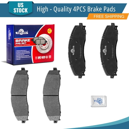 YXPCARS 4PCS Ceramic Brake Pads(Rear) for Ford F-250 Super Duty F-350 Super Duty 2013-2022 All Models F-450 Super Duty 2013-2016 Excluding Cab & Chassis Models (D1691)