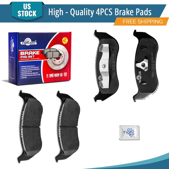 YXPCARS 4PCS Ceramic Brake Pads(Rear) for Jeep TJ Wrangler 2003 with Rear Disc (D964)