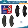 thumbnail image 1 of YXPCARS 4PCS D1035 Brake Pads Set, Front Ceramic Pads for Chevrolet Spark Aveo Aveo5 Optra Pontiac Wave Wave5 G3/G3 Wave Suzuki Forenza Reno Swift+, 1 of 7