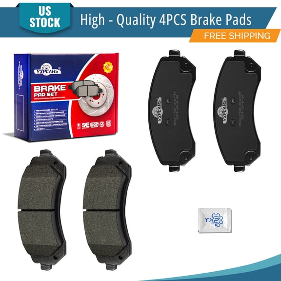 YXPCARS 4PCS Front Brake Pads (D844), Ceramic Pads for Buick Rendezvous Pontiac Aztek Montana Chevrolet Venture Oldsmobile Silhouette