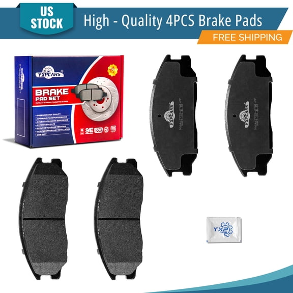 YXPCARS 4PCS Front Brake Pads (D864), Ceramic Pads for Kia Sorento Sedona Hyundai Santa Fe XG350 XG300