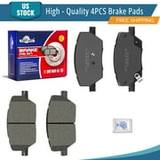 YXPCARS 4PCS Front Ceramic Brake Pads, Brake Pads Set for 2017 - 2023 Jeep Compass Renegade Fiat 500X Dodge Hornet P-1811