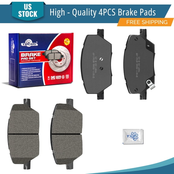 YXPCARS 4PCS Front Ceramic Brake Pads, Brake Pads Set for 2017 - 2023 Jeep Compass Renegade Fiat 500X Dodge Hornet (P-1811)