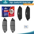 thumbnail image 1 of YXPCARS 4PCS Front Ceramic Brake Pads (D1080) for Jeep Commander 2006-2010 Grand Cherokee 2005-2010, 1 of 7
