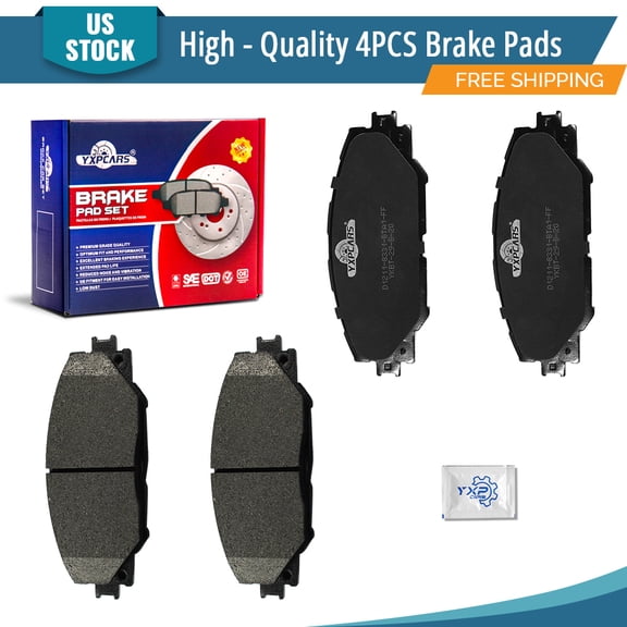 YXPCARS 4PCS Front Ceramic Brake Pads (D1211) for Toyota RAV4 Matrix Corolla iM Scion iM tC Pontiac Vibe
