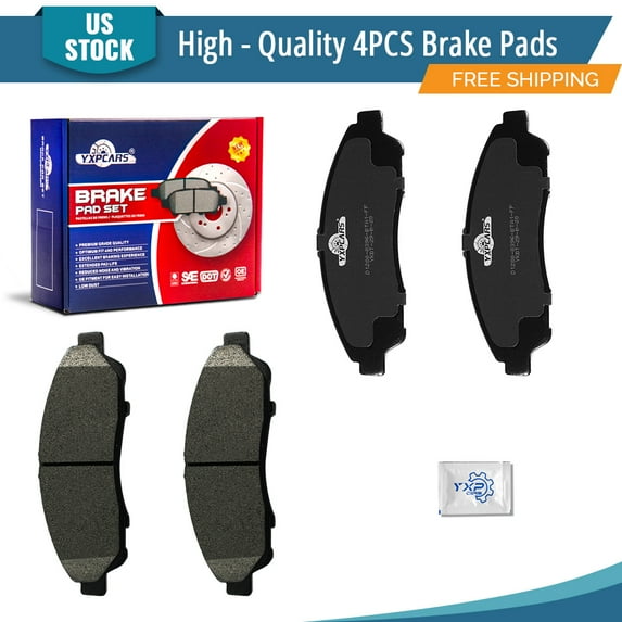 YXPCARS 4PCS Front Ceramic Brake Pads for Honda Pilot Acura MDX ZDX RLX (D1280)