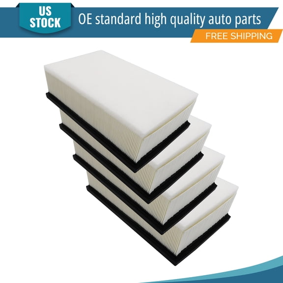 YXPCARS 4PCS Front Engine Air Filter for Audi A3 Q3 S3 TT Volkswagen Golf Jetta Tiguan Arteon, New Air Filter Replacement (CA11876)