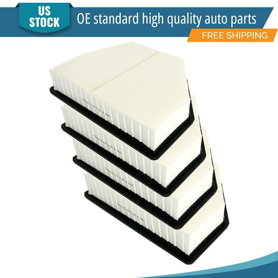 YXPCARS 4PCS Front Engine Air Filter for Chevrolet Captiva Sport 2012-2015 Saturn Vue 2008-2010, New Air Filter Replacement (CA10115)