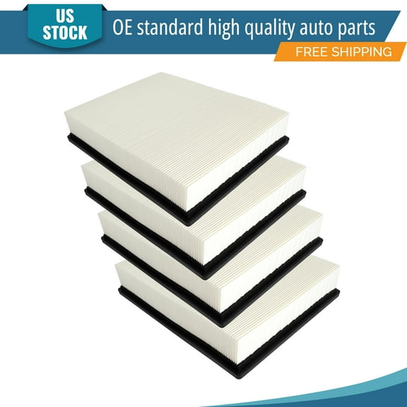 YXPCARS 4PCS Front Engine Air Filter for Chevy Silverado Suburban GMC Sierra 1500 Yukon Cadillac, New Air Filter Replacement (CA8755A)