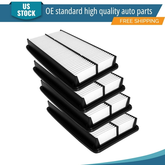 YXPCARS 4PCS Front Engine Air Filter for Honda Odyssey 2005-2010 Pilot 2009-2015 Acura MDX 2007-2009, New Air Filter Replacement (CA10013)