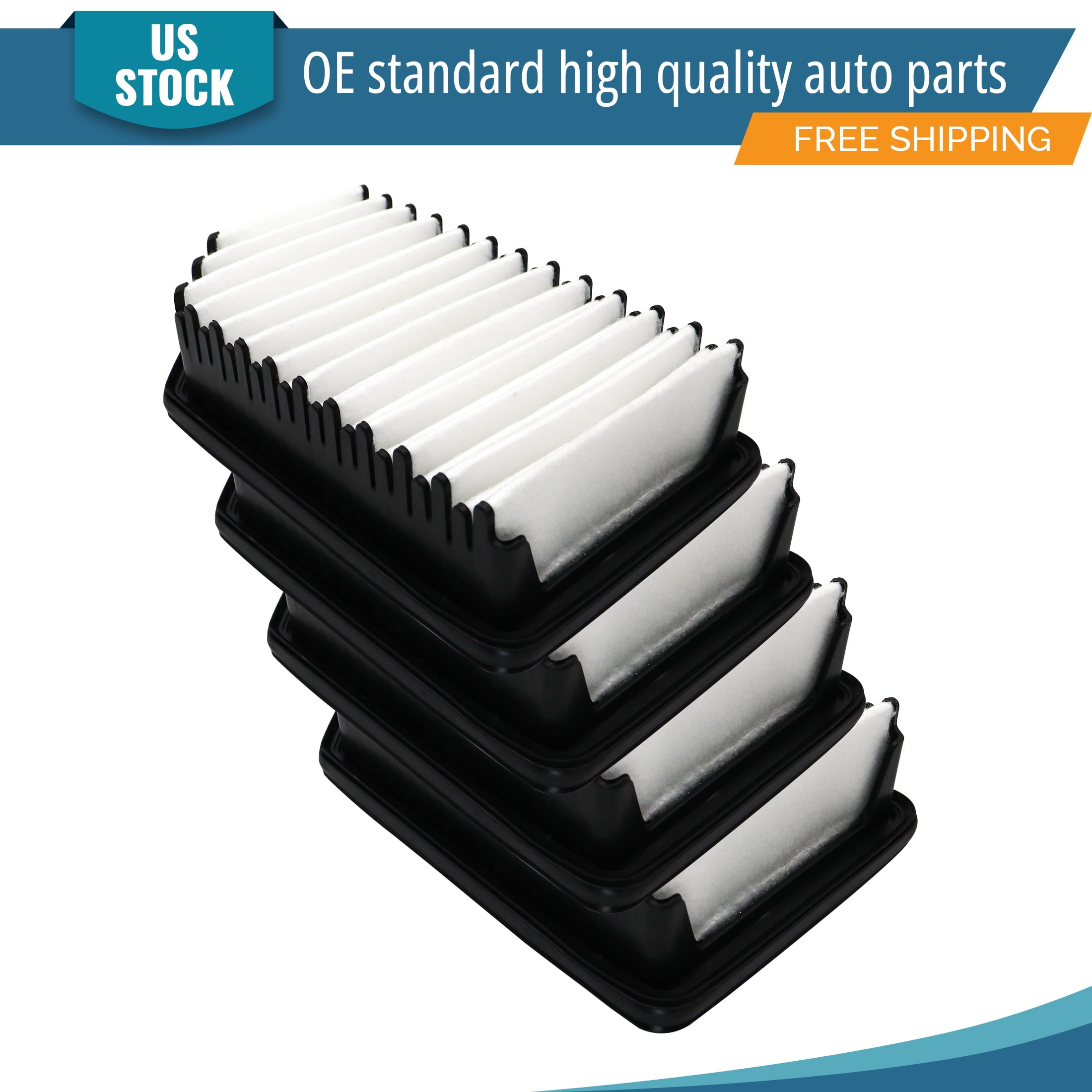 YXPCARS 4PCS Front Engine Air Filter for Hyundai Accent Veloster Kia Rio 2012-2017, New Air Filter Replacement (CA11206)
