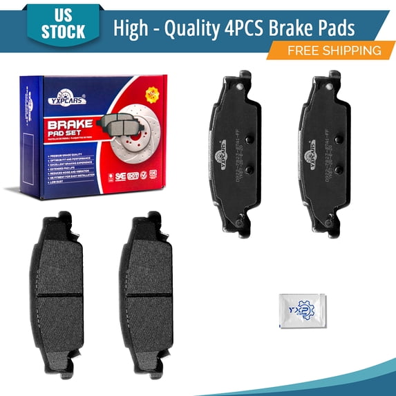 YXPCARS 4PCS Rear Brake Pads (D922), Ceramic Pads for Cadillac STS CTS Pontiac Grand Prix
