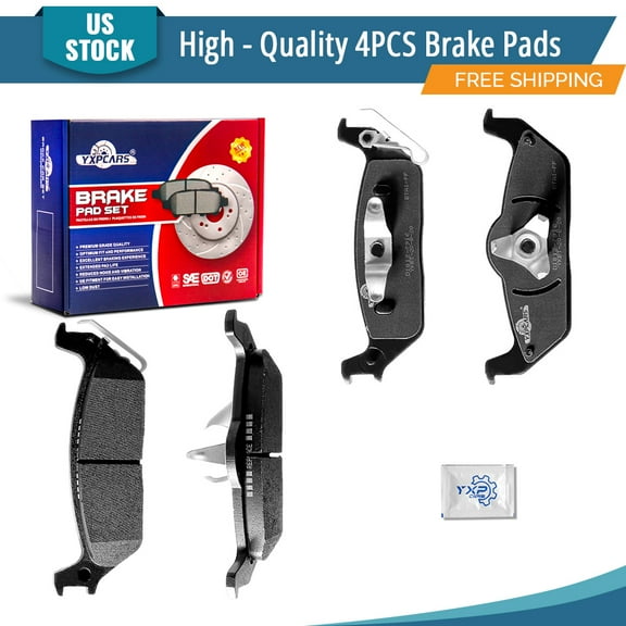 YXPCARS 4PCS Rear Ceramic Brake Pads (D1012) for Ford F-150 2004-2011 Lincoln Mark LT 2006-2008