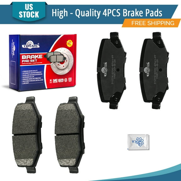 YXPCARS 4PCS Rear Ceramic Brake Pads (D1274) for Jeep Wrangler/Wrangler JK Liberty Dodge Nitro