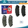 thumbnail image 1 of YXPCARS 4PCS Rear Ceramic Brake Pads Set(BD1004) for Subaru Impreza 2004-2007 Forester 2004-2008 Saab 9-2X 2005-2006, 1 of 7