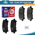 thumbnail image 1 of YXPCARS 4PCS Rear Ceramic Brake Pads for Honda Odyssey Pilot Acura MDX ZDX (D1281), 1 of 7