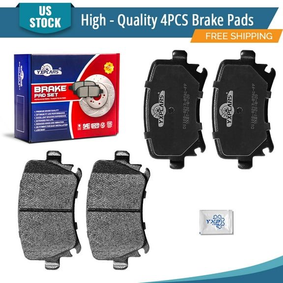 YXPCARS 4PCS Rear Ceramic Pads, D1108 Right and Left