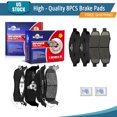 thumbnail image 1 of YXPCARS 8PCS Brake Pads, Front & Rear Ceramic Pads for Nissan Titan Pathfinder Armada Infiniti QX56, D1183+D1041, 1 of 7