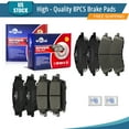 thumbnail image 1 of YXPCARS 8PCS Ceramic Brake Pads for Cadillac SRX STS CTS, Front & Rear D1019+D1020, 1 of 7