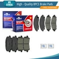 thumbnail image 1 of YXPCARS 8PCS Front Rear Ceramic Brake Pads (D1723, D1724), Brake Pads Set for 2016 - 2021 Honda Pilot 2017 - 2020 Ridgeline All Models, 1 of 7