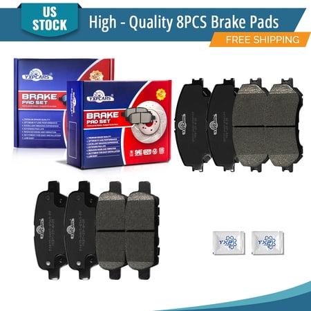 YXPCARS 8PCS Front & Rear Ceramic Brake Pads(D1737+D1415) for Nissan Qashqai Rogue Sport/Rogue