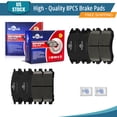 thumbnail image 1 of YXPCARS 8PCS Front & Rear Ceramic Brake Pads(D470+D471) for Subaru Legacy 1990-1996 Impreza 1993-1996, 1 of 7