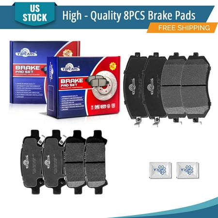 YXPCARS 8PCS Front & Rear Ceramic Brake Pads(D929+D770) for Subaru Legacy Baja Outback Impreza