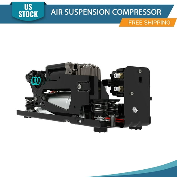 YXPCARS Air Suspension Compressor with Bracket & Valve for BMW 5/7 Series F01 F02 F07 535i GT 740i (FAC1277)