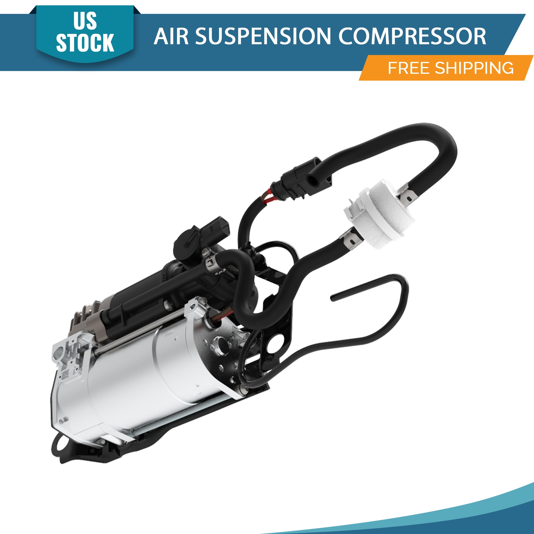 YXPCARS Air Suspension Compressor with Bracket for Audi A6 Quattro A7 ...